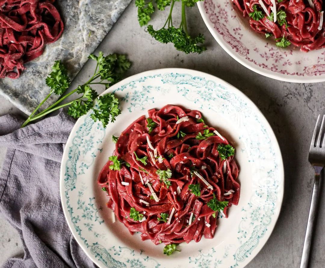 Fresh Vegan Beetroot Pasta Purple Superfoods