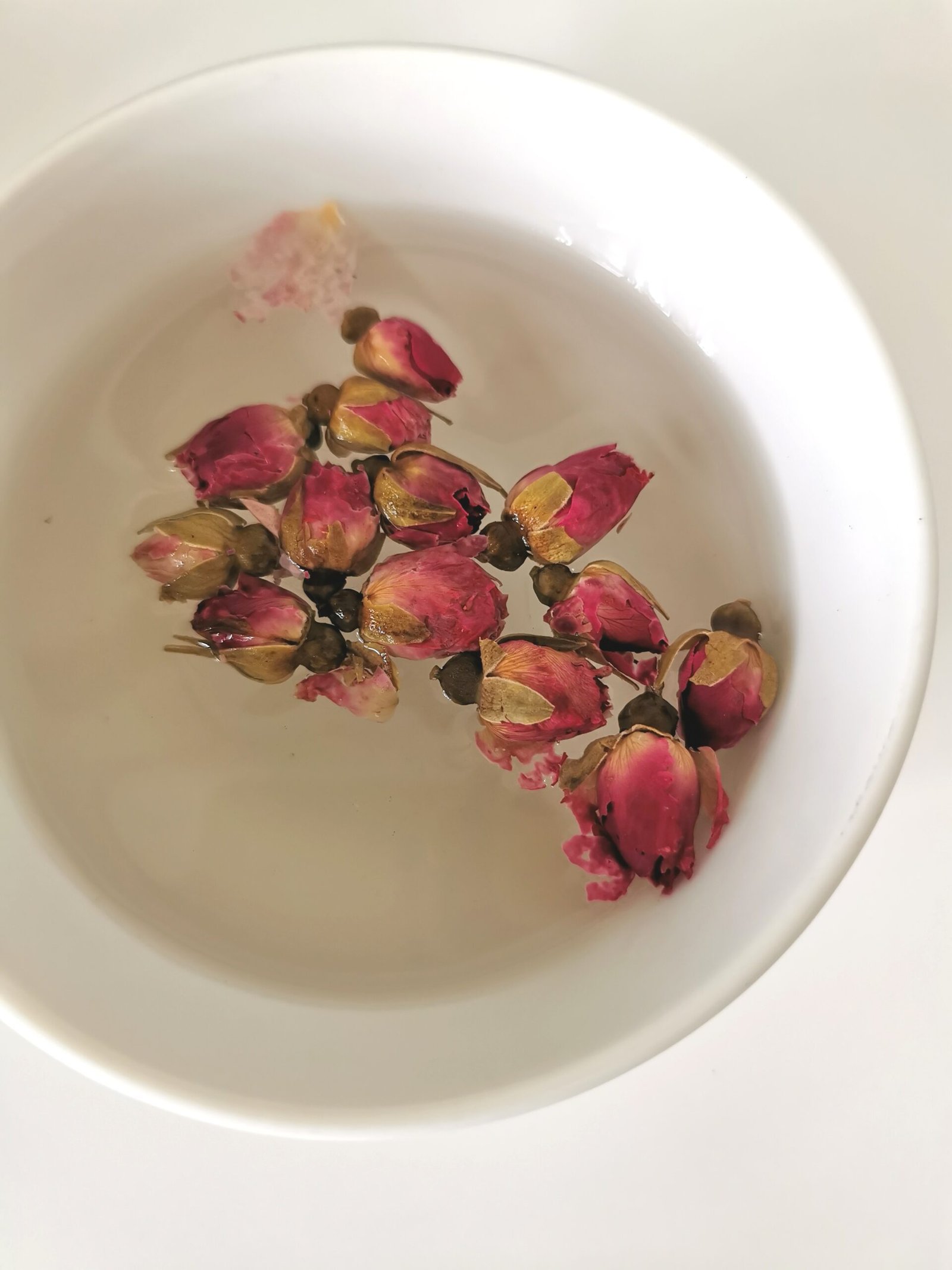 Edible Dried Rose Buds Flowers Tea, Whole Dried Roses Loose Leaf